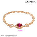 75025 Xuping wedding party jewelry China wholesale elegance heart shaped bracelet